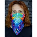 Motobros Renkli Canavar Desenli Baf Buff Bandana Boyunluk