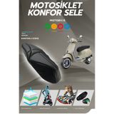 Motobros VESPA 125 - 250 Konfor Sele Motosiklet Sele Kılıfı Visco Sünger Koltuk Kılıfı