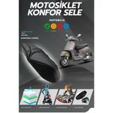 Motobros VESPA GTS 300 Konfor Sele Motosiklet Sele Kılıfı Visco Sünger Koltuk Kılıfı