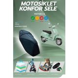 Motobros Vespa Primavera Uyumlu Konfor Sele Kılıfı (Visco Sünger) Yırtılmaya Dayanıklı