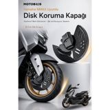 Motobros Yamaha NMAX 155 Uyumlu Ön Fren Disk Koruma Kapağı Karbon Görünümlü ABS Disk Koruyucu