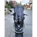 Motocam Altai F1 Max Ön Cam 2021-2026 Model 57 cm Siyah Renkli 4 mm Motosiklet Rüzgarlık