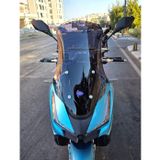 Motocam Arora Beatrix 150 Ön Cam 2023-2026 Model 55 cm Siyah Renkli 4 mm Kısa Motosiklet Rüzgarlık