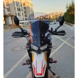 Motocam Arora CR 250 Ön Cam 2025-2026 Model 55 cm Füme Renkli 4 mm Motosiklet Rüzgarlık
