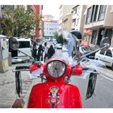 Motocam Arora Malibu 125 Ön Cam 2017-2026 Model 39 cm Şeffaf Renkli 4 mm Elcikli Aparatsız Motosiklet Rüzgarlık