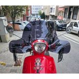 Motocam Arora Malibu 125 Ön Cam 2017-2026 Model 39 cm Siyah Renkli 4 mm Elcikli Aparatsız Motosiklet Rüzgarlık