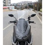 Motocam Falcon Cmax 155 Ön Cam 2023-2026 Model 65 cm Şeffaf Renkli 4 mm Orta Boy Motosiklet Rüzgarlık