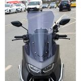 Motocam Falcon Cmax 155 Ön Cam 2023-2026 Model 75 cm Füme Renkli 4 mm Uzun Motosiklet Rüzgarlık