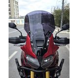 Motocam Honda Africa Twin CRF 1000 Ön Cam 2016-2020 Model 55 cm Siyah Renkli 4 mm Uzun Motosiklet Rüzgarlık