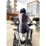 Motocam Honda NC 700 750 X Ön Cam 2016-2020 Model 59 cm Füme Renkli 4 mm Uzun Motosiklet Rüzgarlık