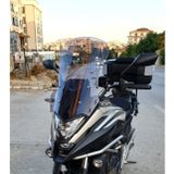 Motocam Honda NC 700 750 X Ön Cam 2021-2024 Model 59 cm Füme Renkli 4 mm Uzun Motosiklet Rüzgarlık