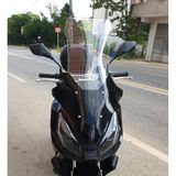 Motocam Kanuni Seha 250 Ön Cam 2022-2026 Model 78 cm Şeffaf Renkli 4 mm Uzun Motosiklet Rüzgarlık