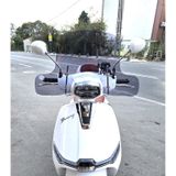 Motocam Küba Bannry Ön Cam 2024-2026 Model 39 cm Füme Renkli 4 mm Elcikli Aparatsız Motosiklet Rüzgarlık