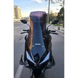 Motocam Küba Chia 125 Ön Cam 2023-2026 Model 78 cm Siyah Renkli 4 mm Uzun Motosiklet Rüzgarlık