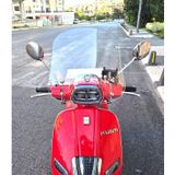 Motocam Küba Grace 125 Ön Cam 2023-2026 Model 42 cm Şeffaf Renkli Aparatsız Motosiklet Rüzgarlık