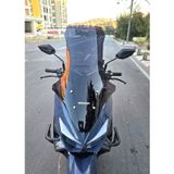 Motocam Küba Newcity 125 Ön Cam 2023-2026 Model 78 cm Siyah Renkli 4 mm Uzun Motosiklet Rüzgarlık