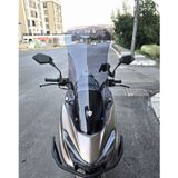 Motocam Küba Newlight 50 Pro Ön Cam 2023-2026 Model 75 cm Füme Renkli 4 mm Uzun Motosiklet Rüzgarlık