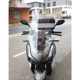 Motocam Küba Rubano 150 Ön Cam 2023-2026 Model 65 cm Şeffaf Renkli 4 mm Orta Motosiklet Rüzgarlık