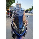 Motocam Kymco Downtown 250i Ön Cam 2016-2026-2026 Model 78 cm Füme Renkli 4 mm Uzun Motosiklet Rüzgarlık