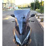 Motocam Kymco Downtown GT 350 Ön Cam 2024-2026 Model 62 cm Füme Renkli 4 mm Motosiklet Rüzgarlık