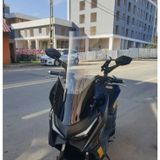 Motocam Kymco Krv 200 Ön Cam 2022-2026 Model 75 cm Şeffaf Renkli 4 mm Uzun Motosiklet Rüzgarlık