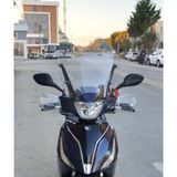 Motocam Kymco People S 200 Ön Cam 2020-2026 Model 38 cm Şeffaf Renkli 4 mm Sportif Motosiklet Rüzgarlık