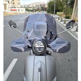 Motocam Mondial Exon 125 Ön Cam 2023-2026 Model 39 cm Füme Renkli 4 mm Elcikli Aparatsız Motosiklet Rüzgarlık