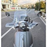 Motocam Mondial Exon 125 Ön Cam 2023-2026 Model 39 cm Şeffaf Renkli 4 mm Elcikli Aparatsız Motosiklet Rüzgarlık