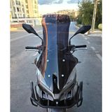 Motocam Mondial Ressivo 250 Ön Cam 2023-2026 Model 78 cm Siyah Renkli 4 mm Motosiklet Rüzgarlık