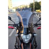 Motocam Mondial RX3 I Evo 2015-2022 Model 52 cm Füme Renkli 4 mm Uzun Ön Cam Siperlik