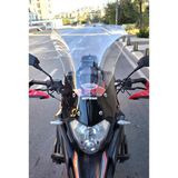 Motocam Mondial RX3 I Evo 2015-2022 Model 52 cm Şeffaf Renkli 4 mm Uzun Ön Cam Siperlik