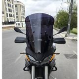 Motocam Moto Guzzi Stelvio Ön Cam 2024-2026 Model 57 cm Siyah Renkli 4 mm Motosiklet Rüzgarlık
