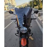 Motocam Moto Guzzi V7 Stone Ön Cam 2021-2023 Model 52 cm Siyah Renkli 4 mm Aparatsız Motosiklet Rüzgarlık