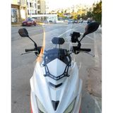 Motocam Motolüx MTX 125 Ön Cam 2022-2026 Model 75 cm Şeffaf Renkli 4 mm Uzun Motosiklet Rüzgarlık