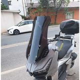Motocam Motolüx Wow 150 Ön Cam 2023-2026 Model 75 cm Siyah Renkli 4 mm Uzun Motosiklet Rüzgarlık