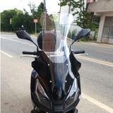Motocam Motolüx Wow 150 Ön Cam 2023-2026 Model 78 cm Şeffaf Renkli 4 mm Uzun Motosiklet Rüzgarlık