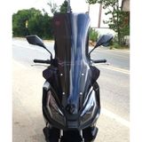 Motocam Motolüx Wow 150 Ön Cam 2023-2026 Model 78 cm Siyah Renkli 4 mm Uzun Motosiklet Rüzgarlık
