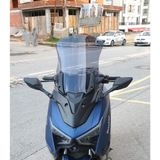 Motocam Musatti Glamaro Max 125 Ön Cam 2023-2026 Model 50 cm Füme Renkli 4 mm Uzun Motosiklet Rüzgarlık