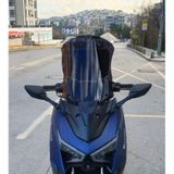 Motocam Musatti Glamaro Max 125 Ön Cam 2023-2026 Model 50 cm Siyah Renkli 4 mm Uzun Motosiklet Rüzgarlık