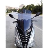 Motocam Peugeot Citystar 200 2017-2018 Model 56 cm Açık Füme Renkli 4 mm Uzun Ön Cam