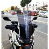 Motocam Peugeot XP 400 Ön Cam 2023-2026 Model 61 cm Füme Renkli 4 mm Orta Boy Motosiklet Rüzgarlık