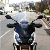 Motocam Peugeot XP 400 Ön Cam 2023-2026 Model 61 cm Şeffaf Renkli 4 mm Orta Boy Motosiklet Rüzgarlık