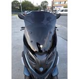 Motocam Piaggio MP3 530 Ön Cam 2023-2026 Model 60 cm Siyah Renkli 4 mm Orta Boylu Motosiklet Rüzgarlık