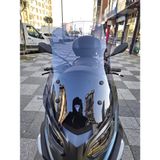 Motocam Piaggio MP3 530 Ön Cam 2023-2026 Model 72 cm Füme Renkli 4 mm Uzun Motosiklet Rüzgarlık