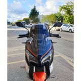 Motocam QJ ATR 250 Ön Cam 2023-2026 Model 65 cm Şeffaf Renkli 4 mm Orta Boylu Motosiklet Rüzgarlık