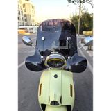 Motocam QJ LTR 125 Ön Cam 2023-2026 Model 51 cm Siyah Renkli 4 mm Elcikli Aparatsız Motosiklet Rüzgarlık