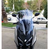 Motocam RKS Fort 250 Ön Cam 2023-2026 Model 74 cm Füme Renkli 4 mm Uzun Motosiklet Rüzgarlık