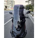 Motocam RKS Lince 125 Ön Cam 2021-2026 Model 75 cm Siyah Renkli 4 mm Uzun Motosiklet Rüzgarlık