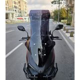 Motocam RKS Lince 125 Ön Cam 2021-2026 Model 78 cm Siyah Renkli 4 mm Uzun Motosiklet Rüzgarlık