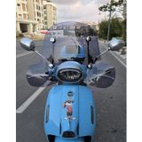 Motocam RKS LTR 125 Ön Cam 2023-2026 Model 45 cm Füme Renkli 4 mm Elcikli Aparatsız Motosiklet Rüzgarlık